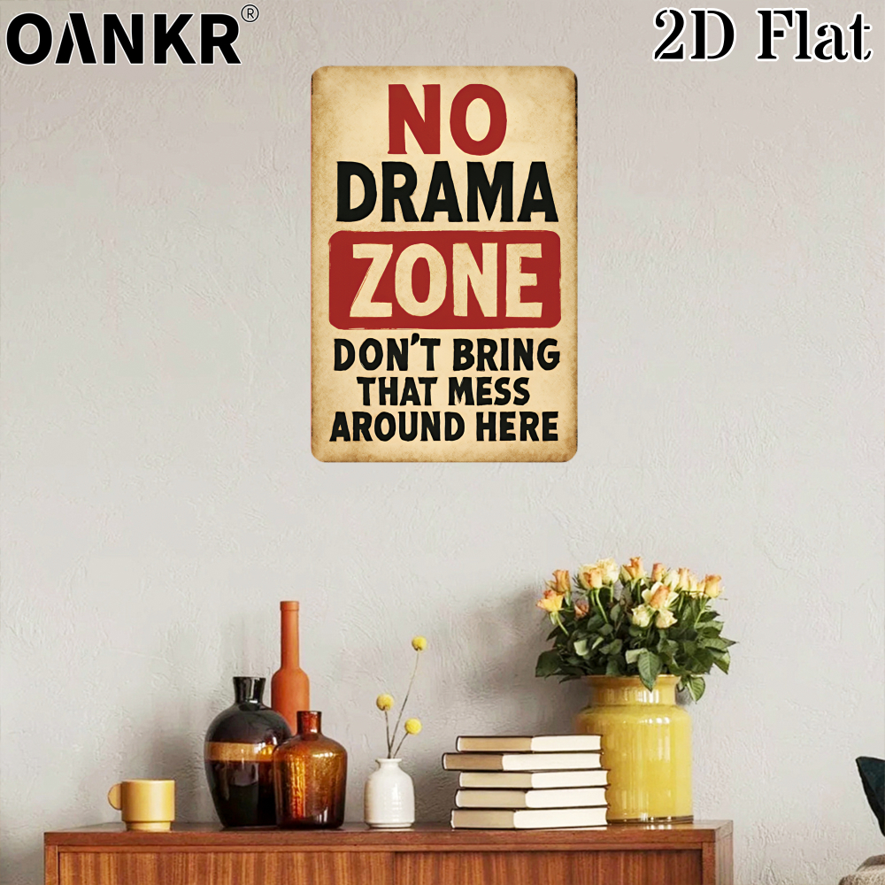 Farming Zone - Vintage No Drama Zone Metal Tin