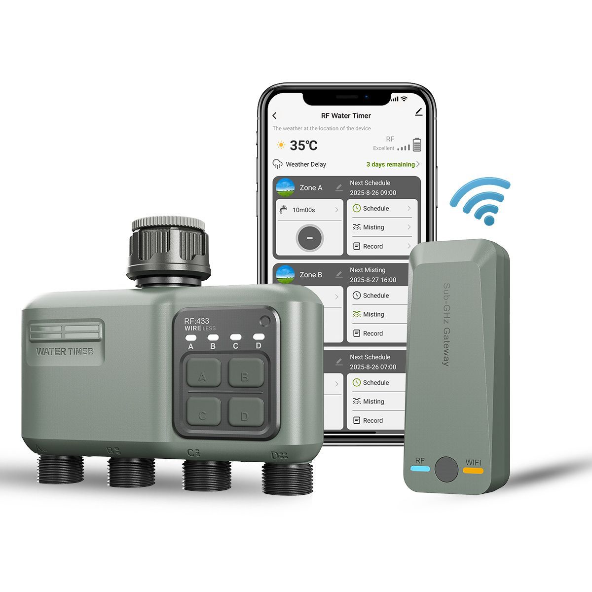 Smart 4-Zone Wireless Water Ti - Farming Zone incelemesi ve fiyatı