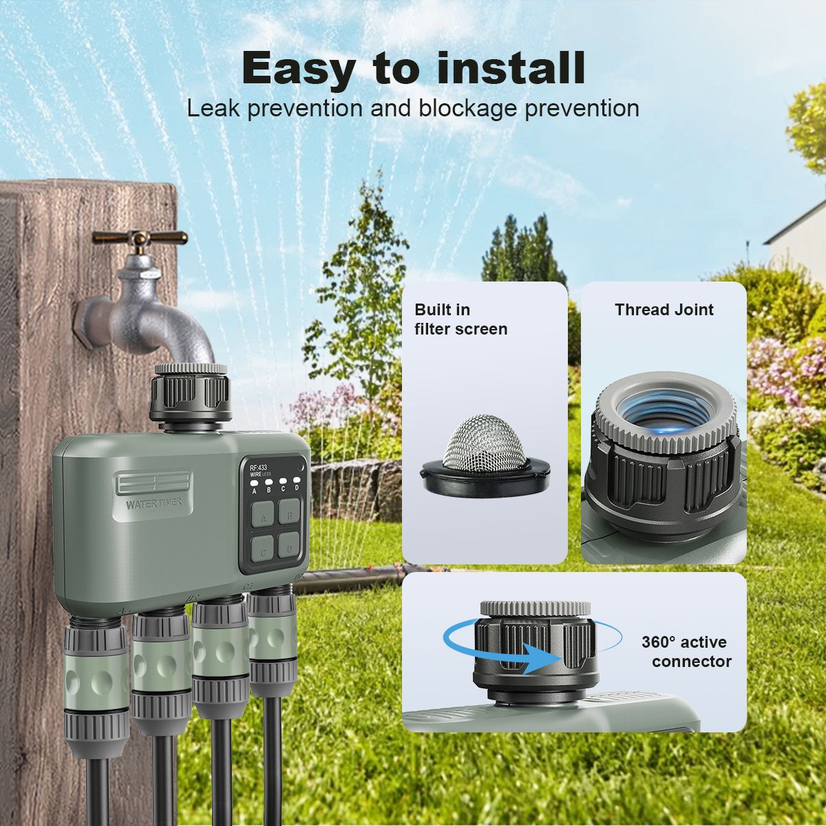 Smart 4-Zone Wireless Water Ti - Farming Zone incelemesi ve fiyatı