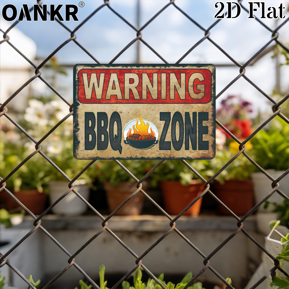 Vintage Warning Poster Metal T - Farming Zone incelemesi ve fiyatı