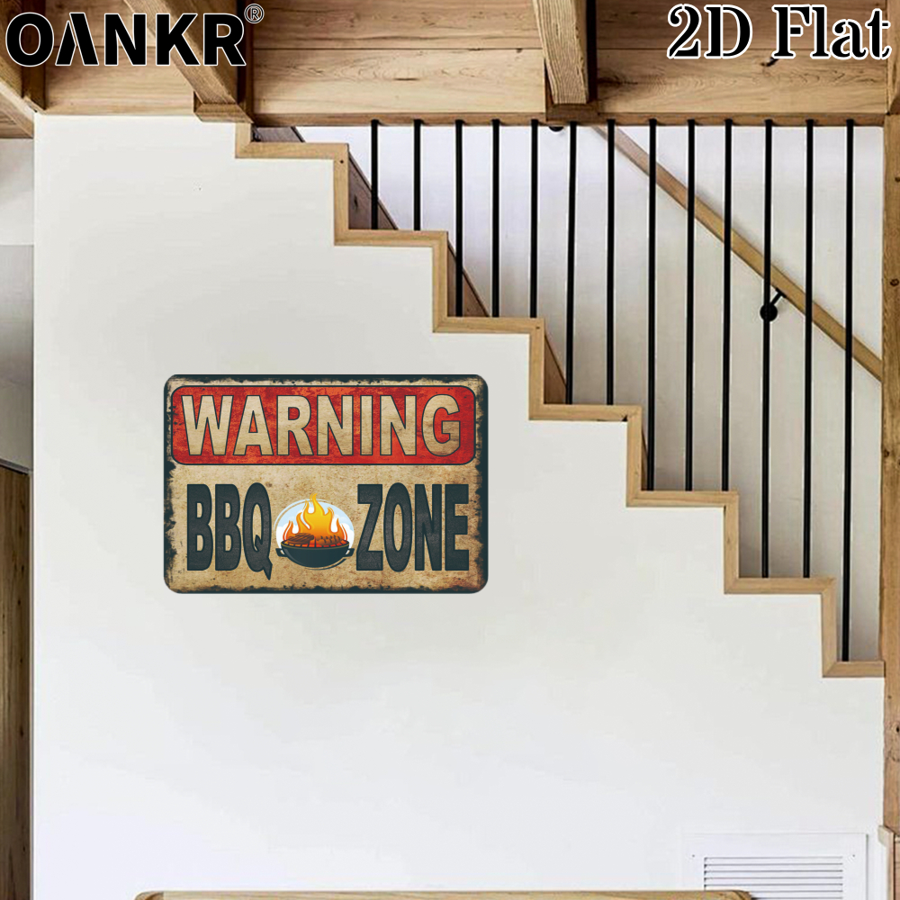 Vintage Warning Poster Metal T - Farming Zone incelemesi ve fiyatı