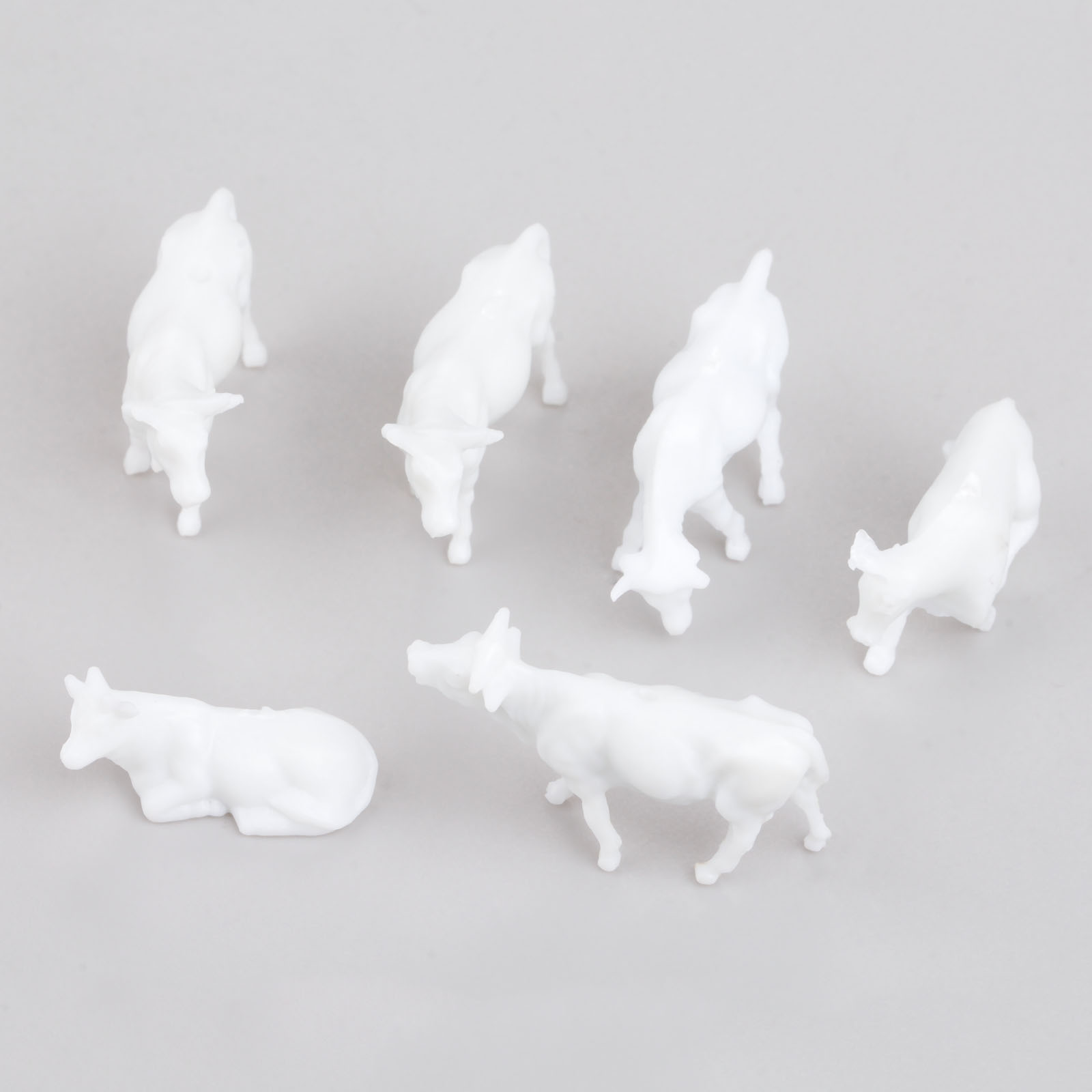 100pcs White Model Cows Scale  - Farming Agriculture Model incelemesi ve fiyatı