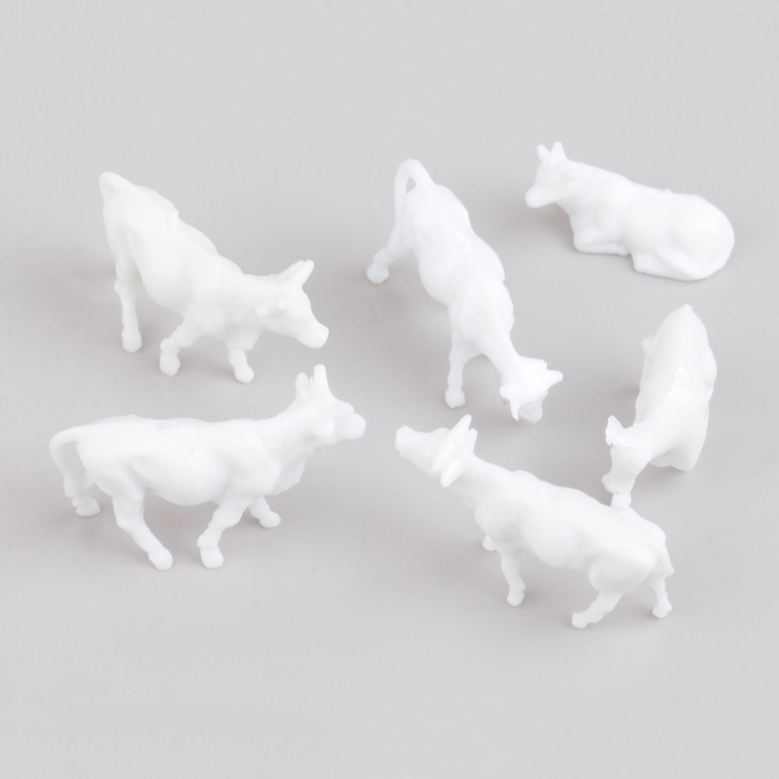 100pcs White Model Cows Scale  - Farming Agriculture Model incelemesi ve fiyatı